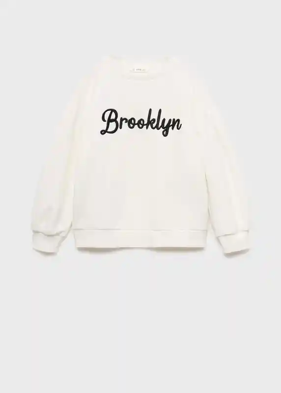 Sudadera Brooklyn Off White Talla 10 Niñas Mango