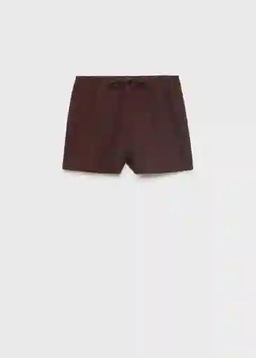 Short Corfu Chocolate Talla S Mujer Mango