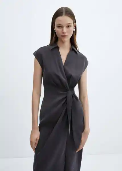 Vestido Anna Negro Talla S Mujer Mango