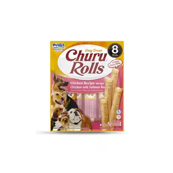 Churu Rolls Snack Salmón Para Perros Palitos