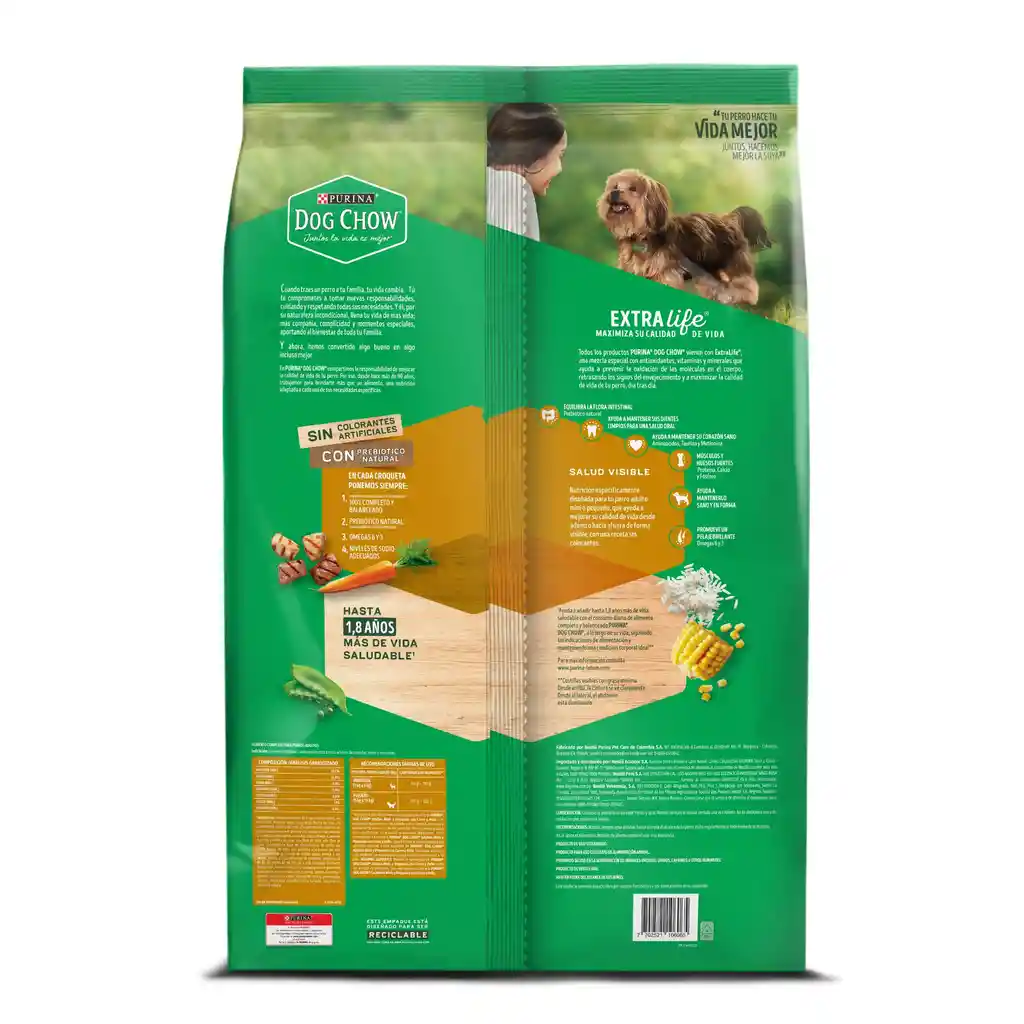 Comida para perro Dog Chow Adulto minis y pequeños x 8 kg