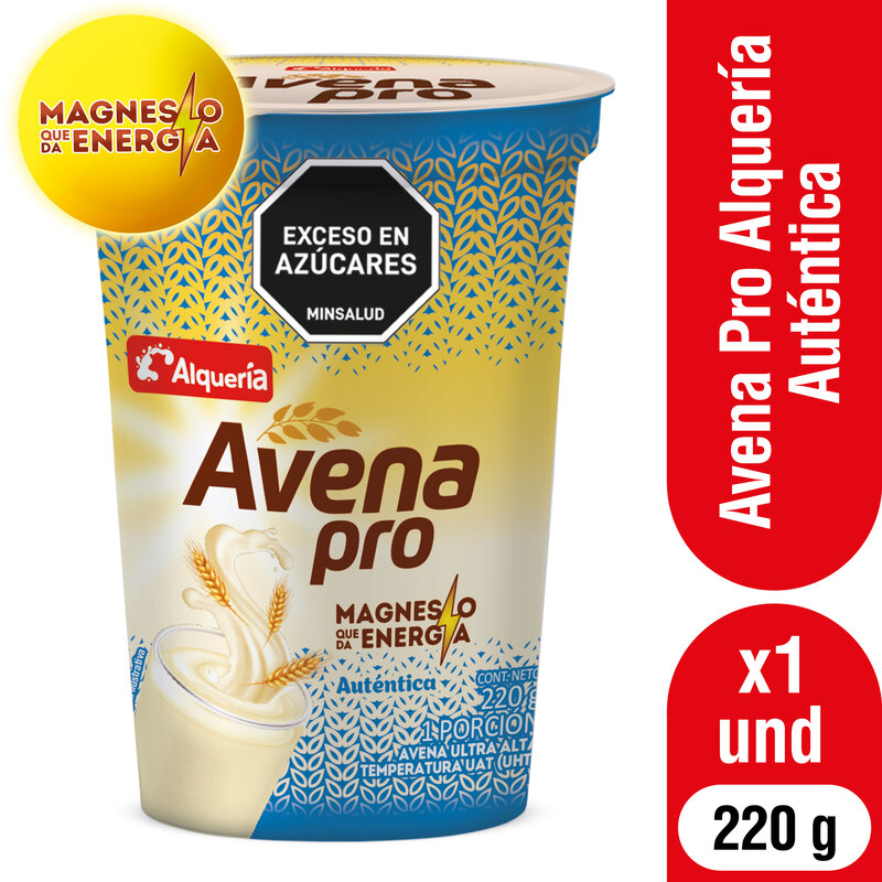 Alquería Avena Pro Auténtica Vaso 220g