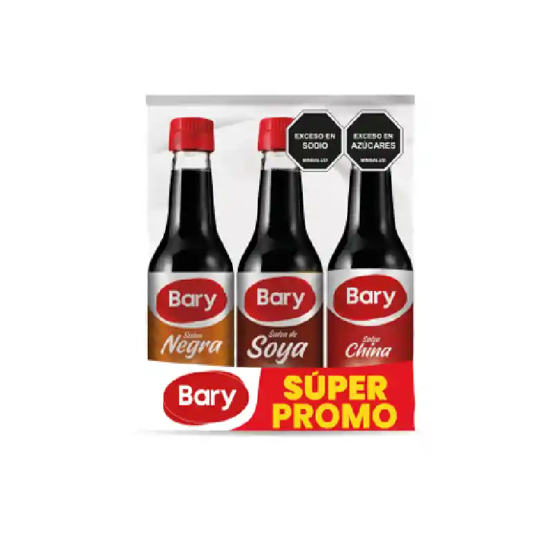 Bary Pack de Salsa Negra + Soya + China