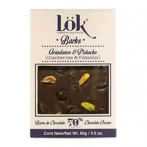 Lok Snack Bark de Arándanos y Pistacho