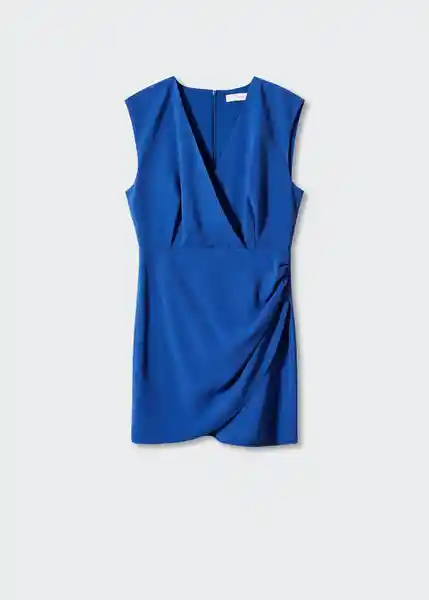 Vestido Dafne Azul Talla 24 Mujer Mango