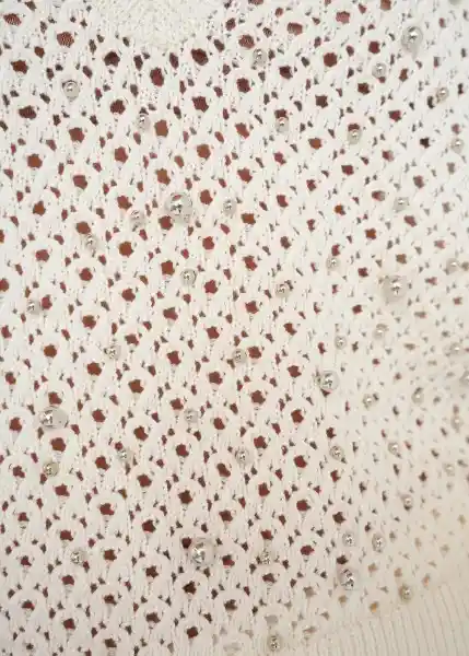 Tejido Mujer Crudo Marfil Claro Talla M 489g015 Naf Naf