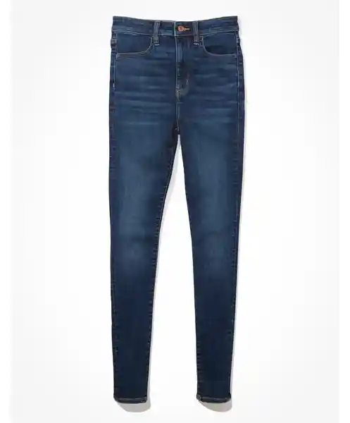 Jean Super Hi-Rise Jegging Azul Talla 000 Reg American Eagle