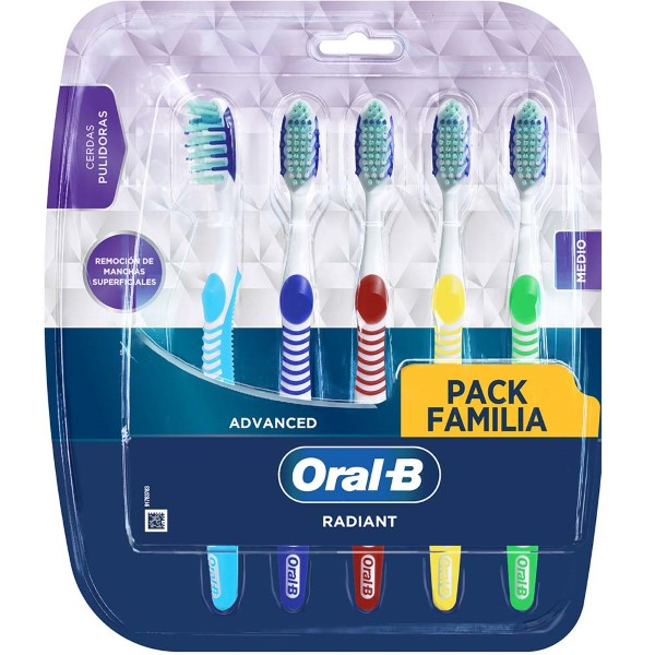 Cepillos Dentales Oral-B Suave Advanced 7 Beneficios x 5 und