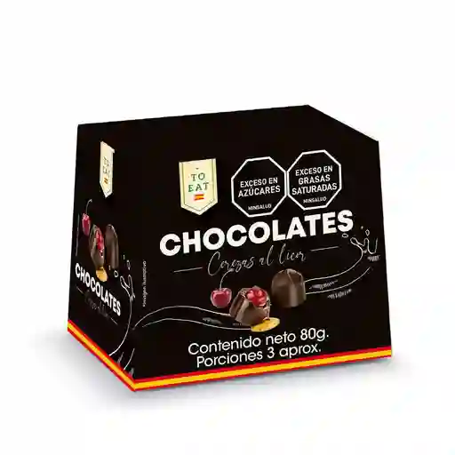 Chocolate Relleno To Eat Marca Exclusiva Cereza Licor (80 Gr)
