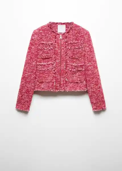 Chaqueta Siena Fucsia Talla S Mujer Mango