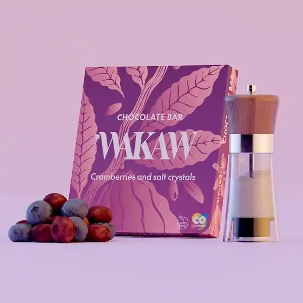 Wakaw Chocolate al 70% Con Arándanos