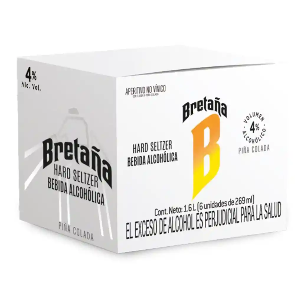 Bretaña Pack Bebida Con Alcohol Piña Colada