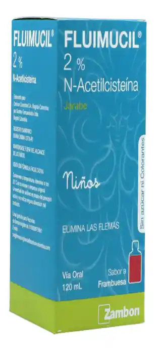 Fluimucil Niños Jarabe Sabor a Frambuesa (120ml)