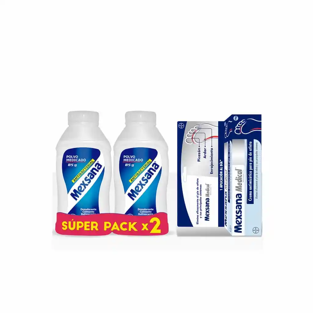 Mexsana Pack Talco + Medical Crema Tubo