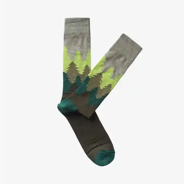 Giraffe Cool Medias Bosque Verde y Gris Talla 10-12