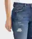 Jean High Rise Cosmo Heritage Femenino Azul Clásico 8 Chevignon