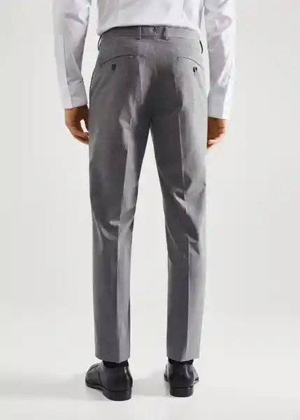 Pantalón Paulo Gris Talla 36 Hombre Mango