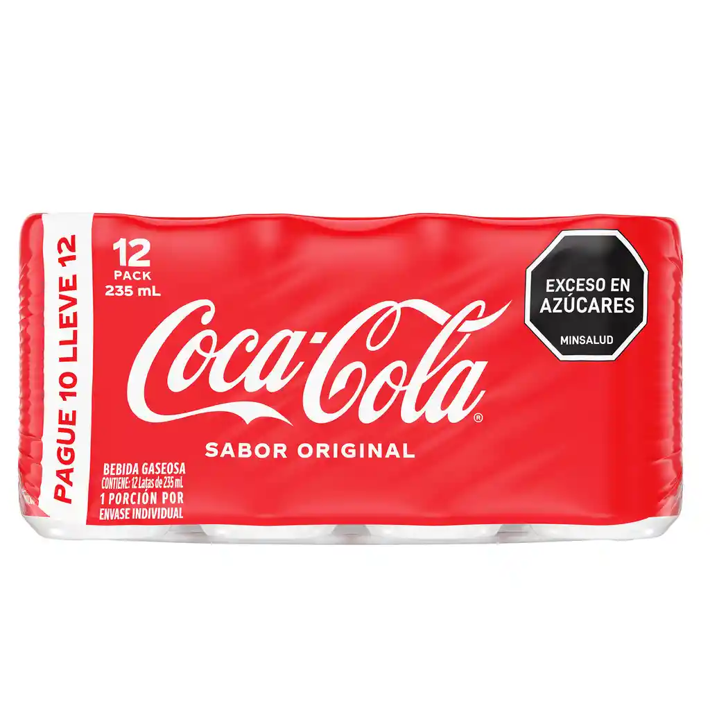Gaseosa Coca-Cola Sabor Original 235Ml X 12 Unds
