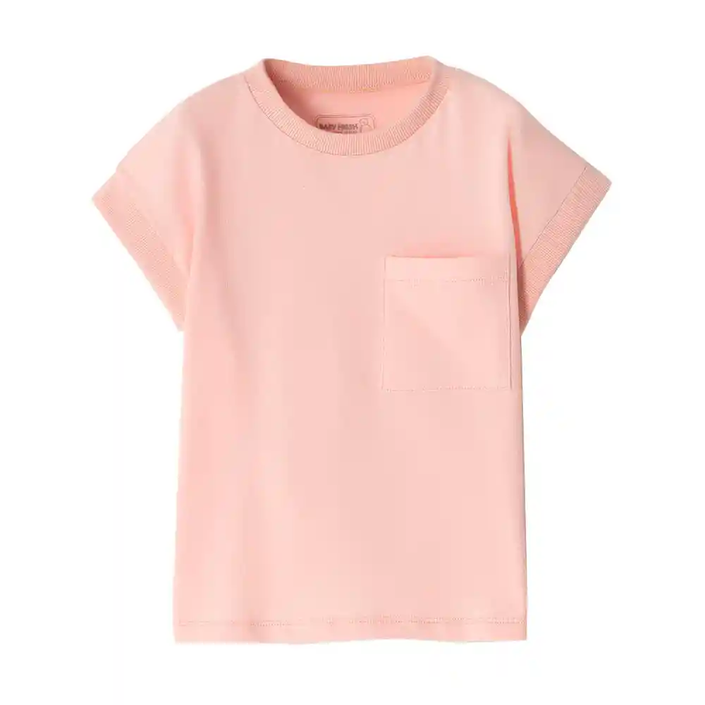 Camiseta Cuello Redondo Manga Corta en Algodón Caterina Baby Fresh Talla 6t