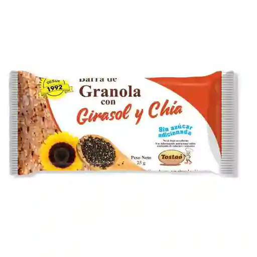Tostao Barra de Granola con Girasol y Chía