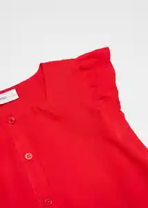 Blusa Malia Rojo Talla 10 Niñas Mango