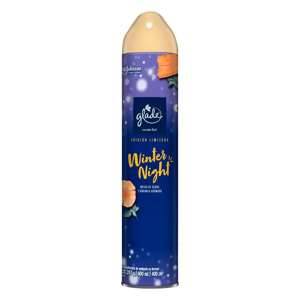 Glade Aromatizante Ambiente Aerosol Winter Night
