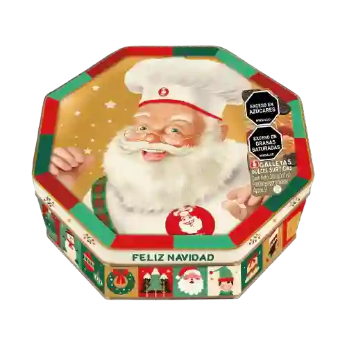 Galleta Noel Cofre Octogonal (260 Gr)