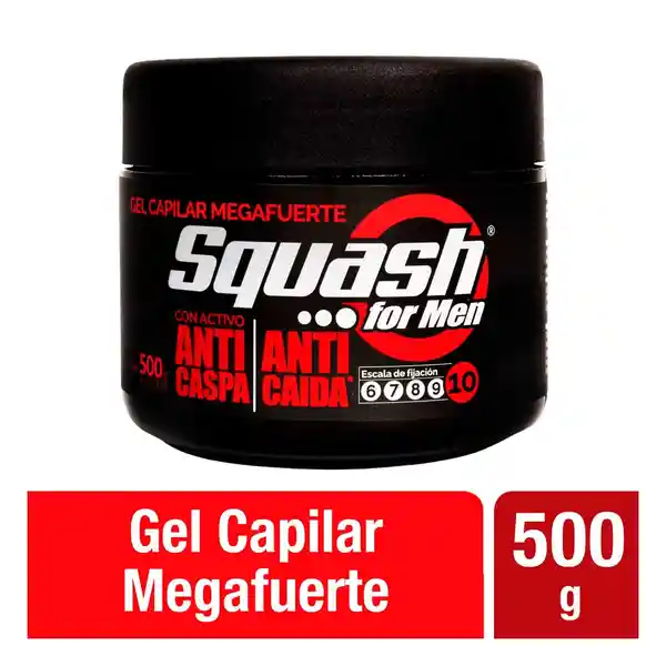 Gel Squash Mega Fuerte Anticaspa Anti Caída