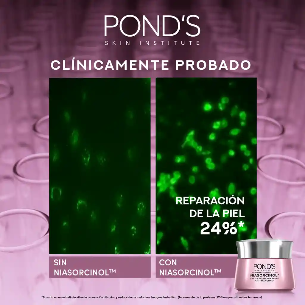 Crema Antimanchas Día Ponds Bright Miracle con Niasorcinol 50g