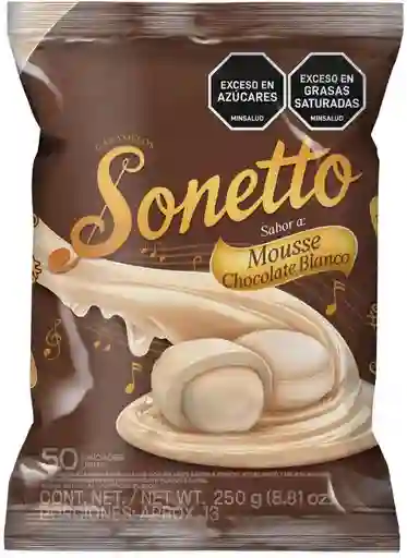 Caramelo Soneto Blando Leche Relleno Chocolate (250 Gr)