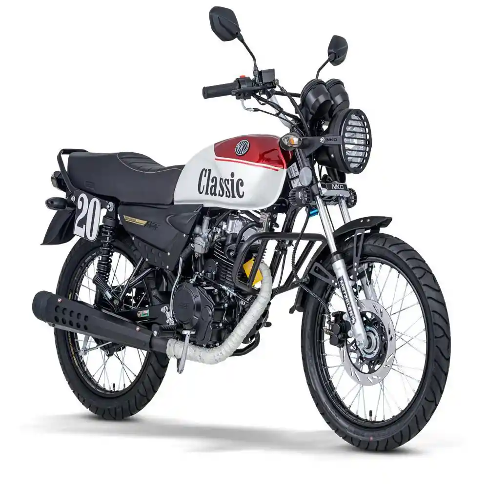 Moto 125 Nkd Rojo Blanco y Negro Akt 125 Nkd