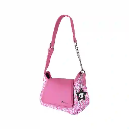 Bolso Hobo Con Solapa Serie Tokidoki Rosa Miniso