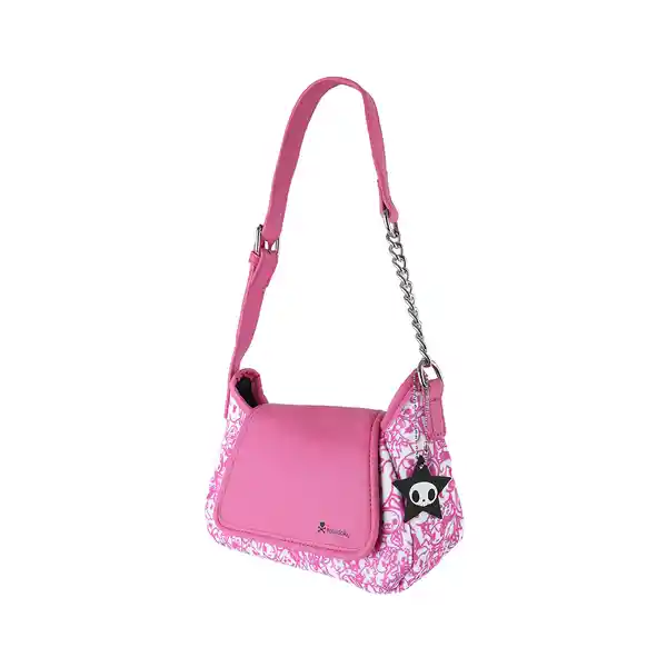 Bolso Hobo Con Solapa Serie Tokidoki Rosa Miniso