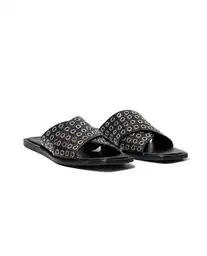 Sandalias Plana Dazzling Negro Sombrio Ultraoscuro 39 Chevignon