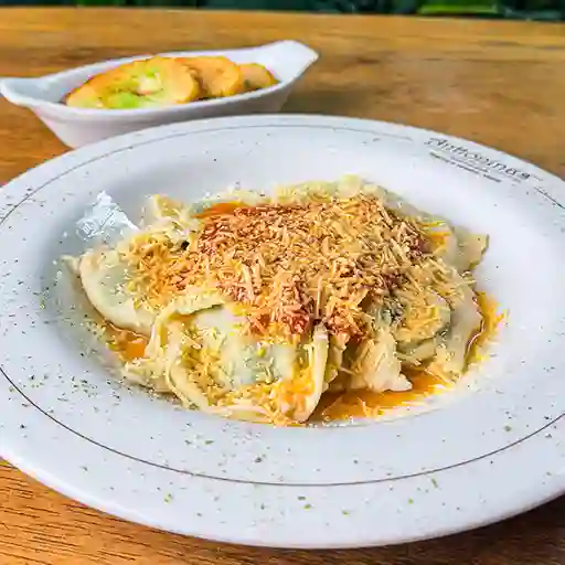 Ravioli Fondue de Quesos