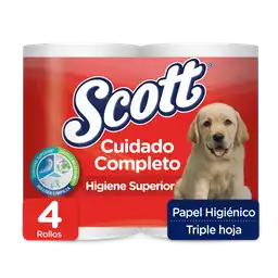 Scott Papel Higiénico Cuidado Completo Triple Hoja