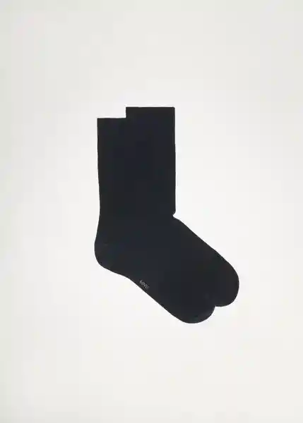 Pack Calcetines Scotbla Negro Talla 42 Hombre Mango