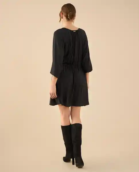 Vestido Jaguar Negro Ultraoscuro Talla M 492G000 Esprit