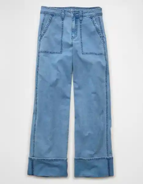Pantalón Mujer Azul Talla 00 Regular 5531915 American Eagle
