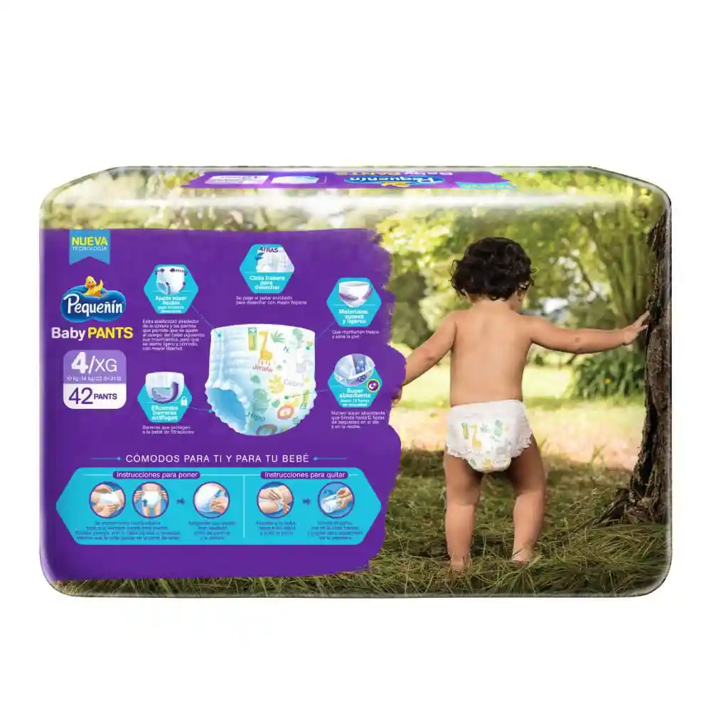 Pequeñín Pañal Baby Pants Etapa 4 XG