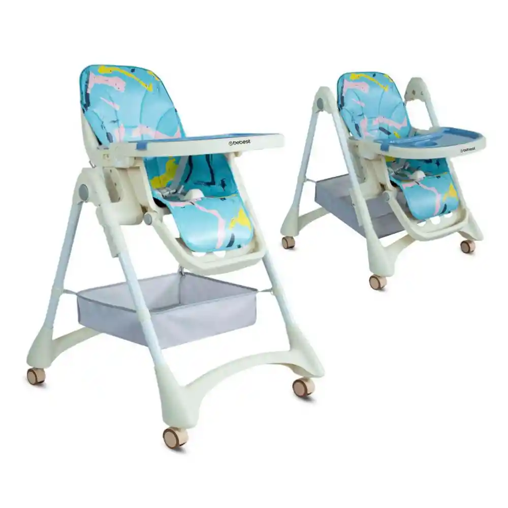 Silla Comedor Aquarella Azul Bebesit Yy31xbl