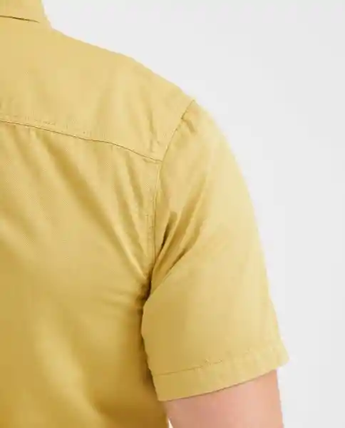 Camisa Dyed Twill Manga Corta Verde Talla L Chevignon