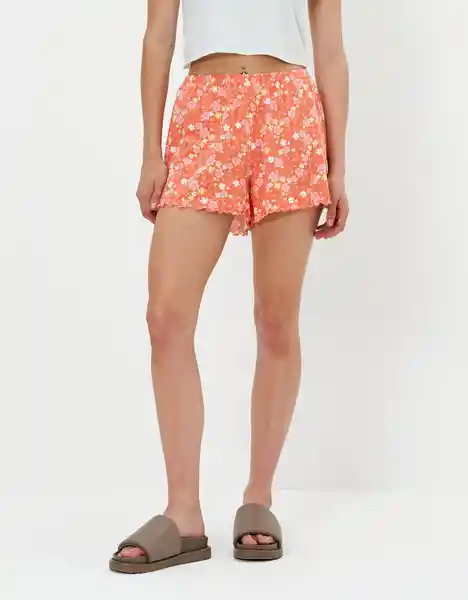 Short de Pijama Aerie Naranja Talla X-Small American Eagle