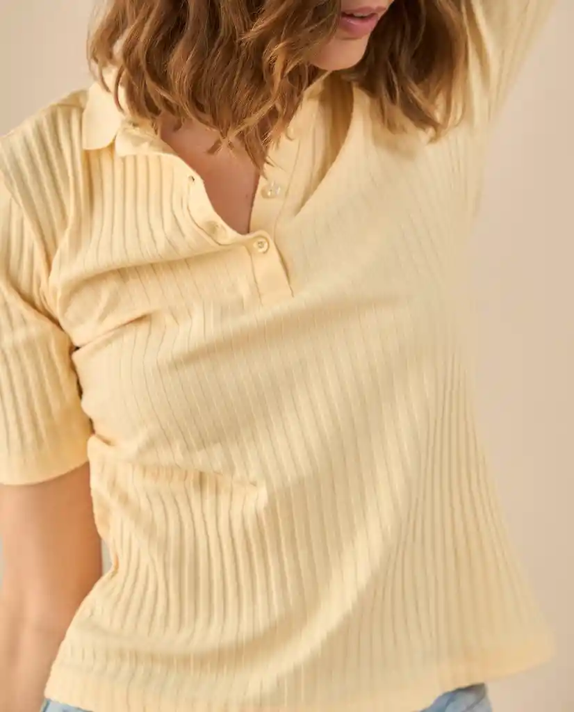 Camiseta Amarillo Venecia Claro Talla S 602G020 Esprit