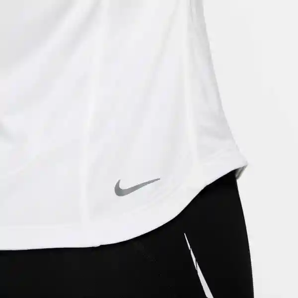 Nike Camiseta Fast Manga Corta Top Blanco Para Mujer Talla M