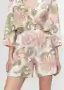 Short Clavel Rosa Palo Talla XS Mujer Mango