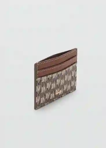 Tarjetero P Burgos2 Cuero Talla 99 Mujer Mango