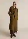 Abrigo Trench Adelaida Khaki Talla M Mujer Mango
