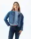 Chaqueta Mujer Azul Talla M 329f006 Americanino