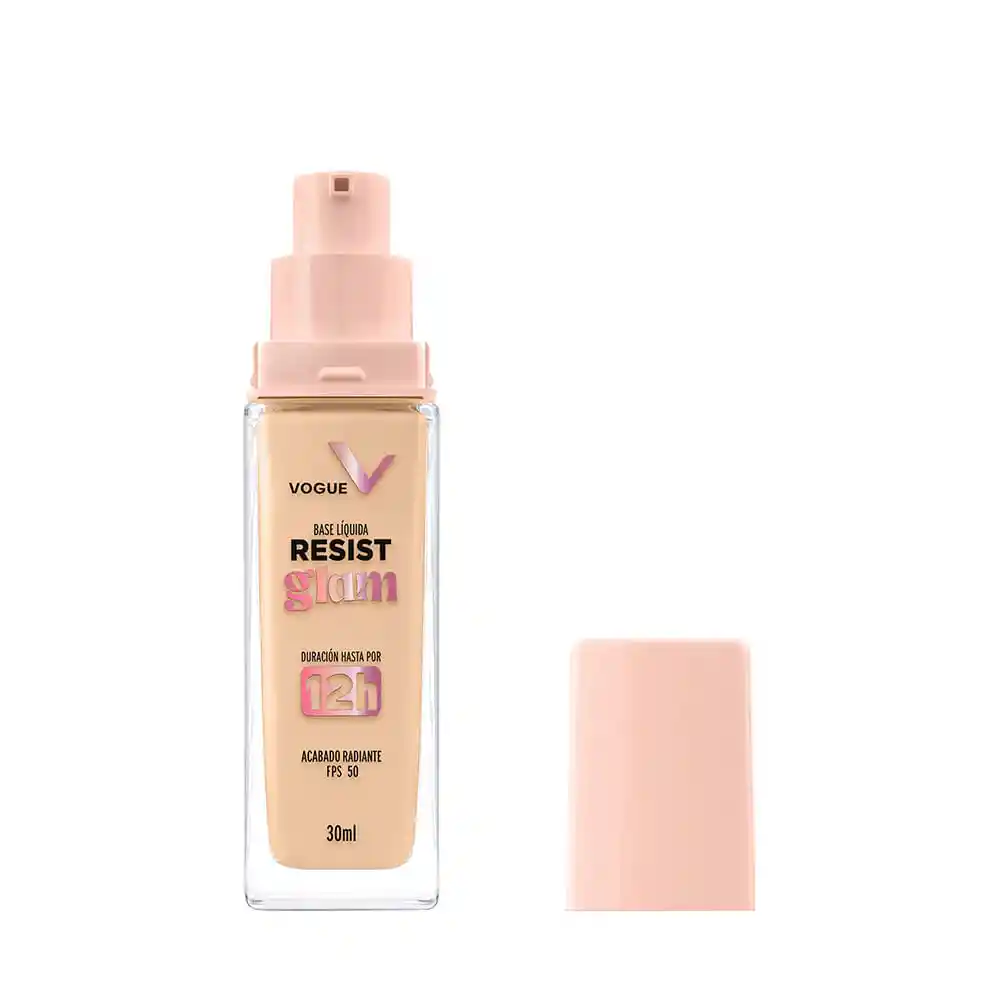 Base Liquida Vogue Resist Glam Petalo Frasco